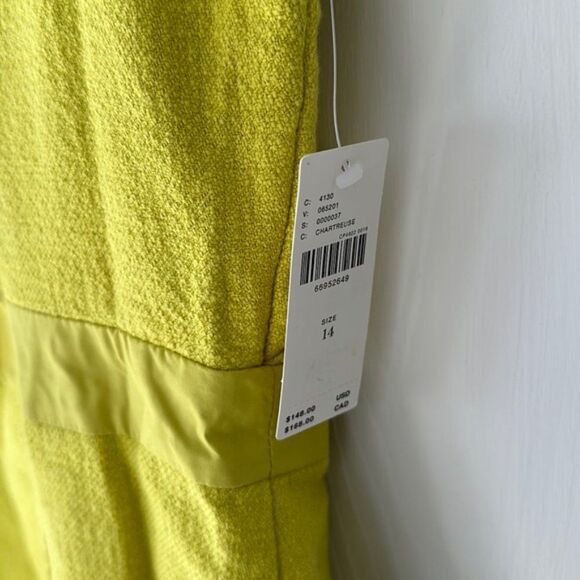 Anthropologie Yellow Green Sundress Sleeveless Square Neck - Picture 8 of 9